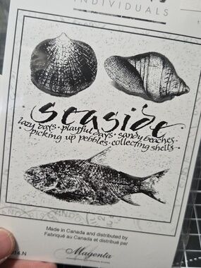 Seaside Rubber Cling Stamp